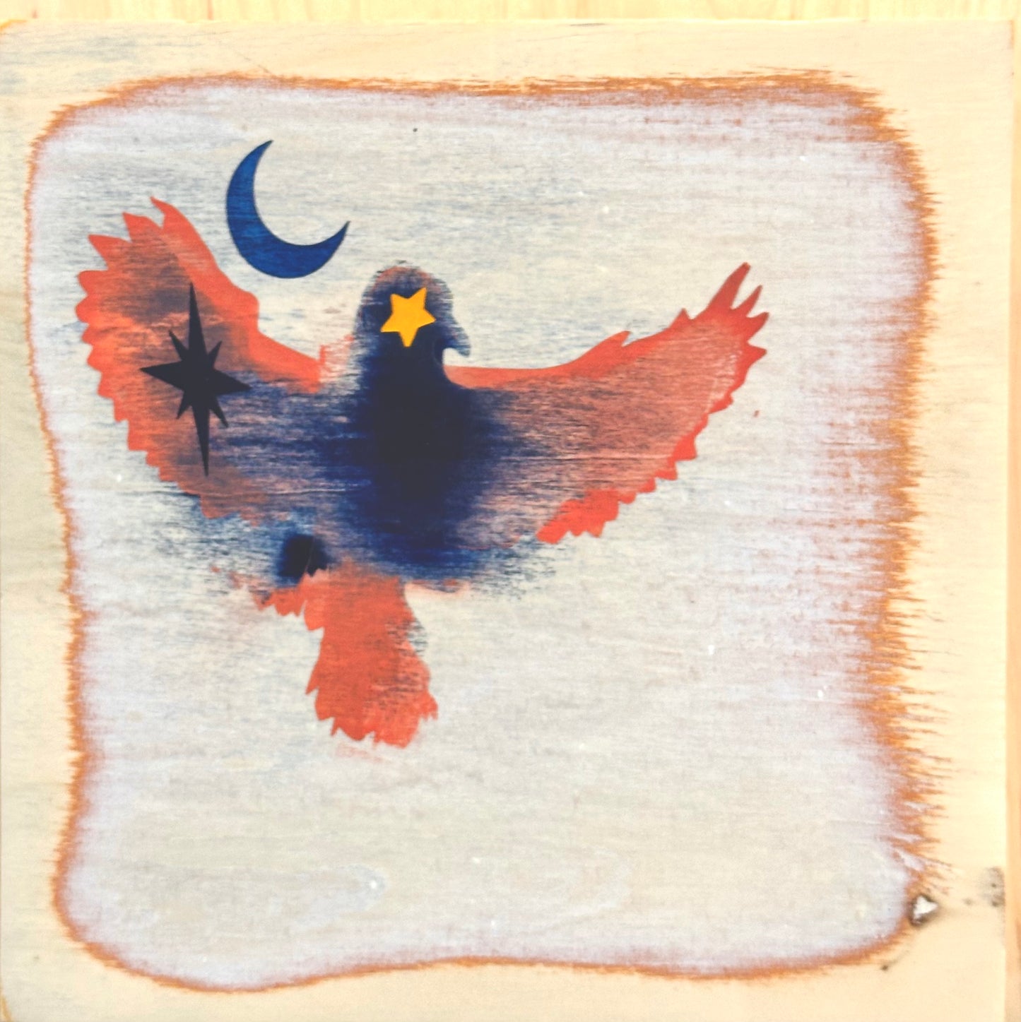 Original Kreaturetown Wood Panel: 6x6