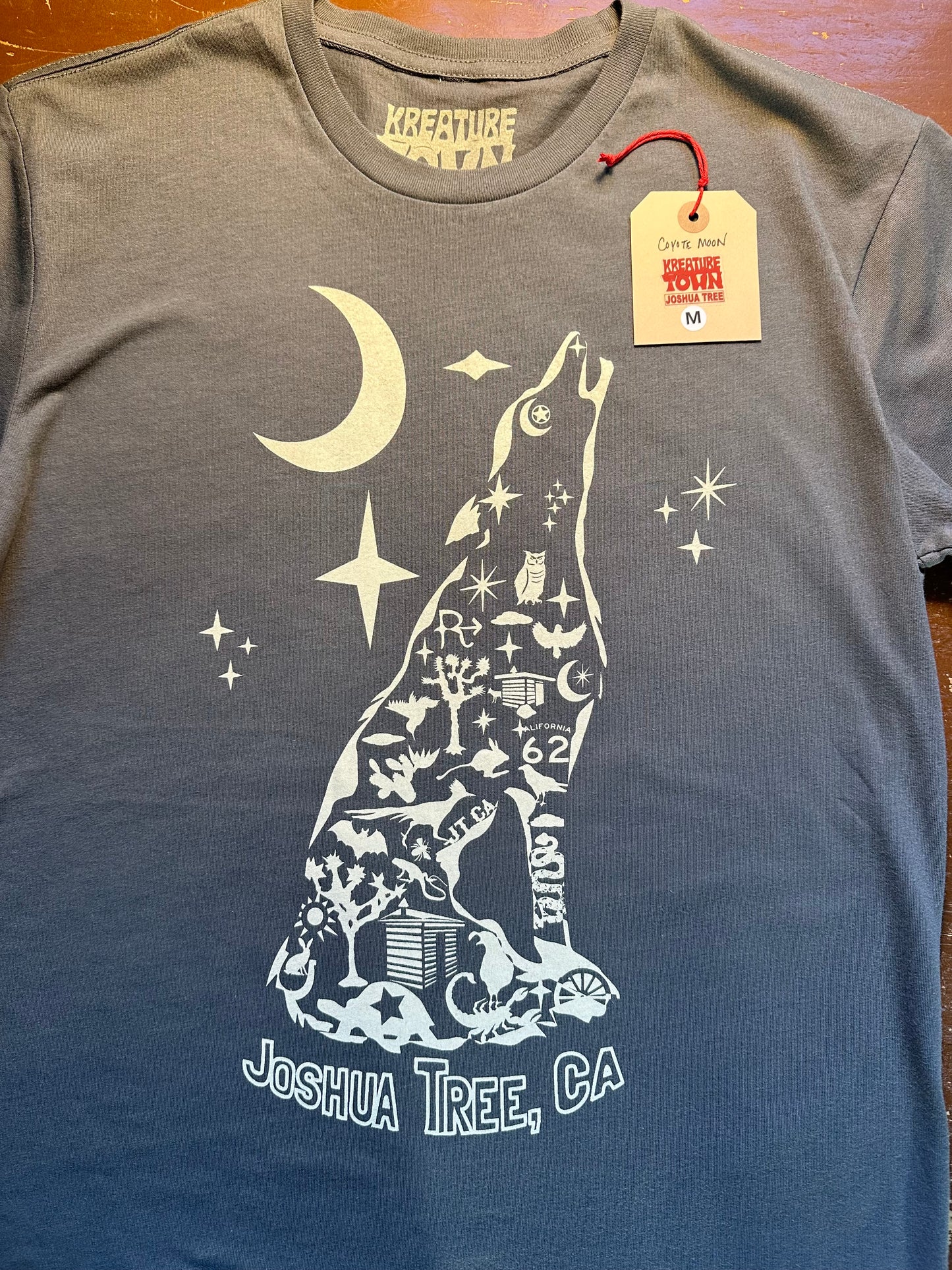 T Shirt: Coyote Moon: 100% Ring-Spun Cotton
