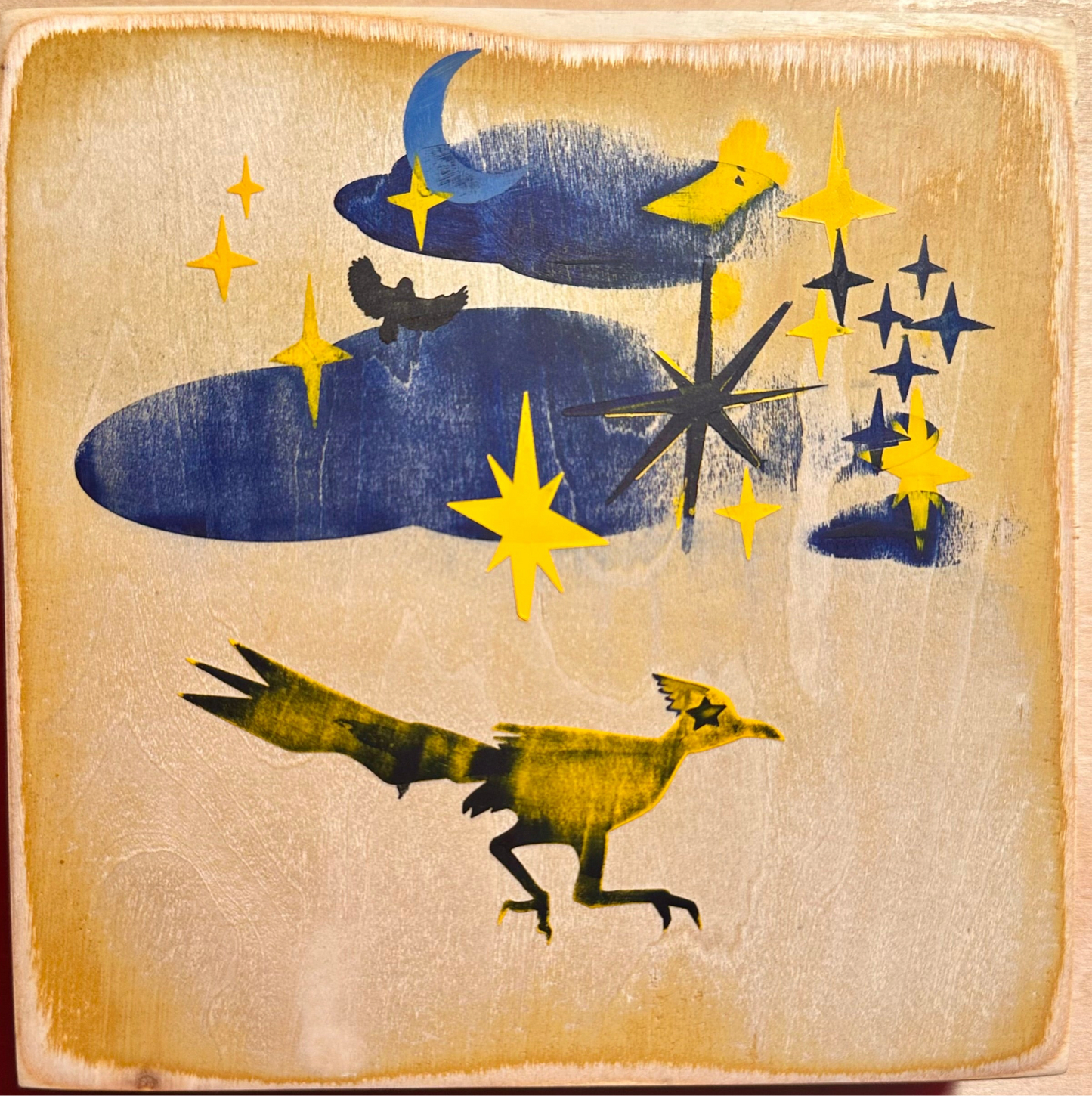 Original Kreaturetown Wood Panel: 6x6