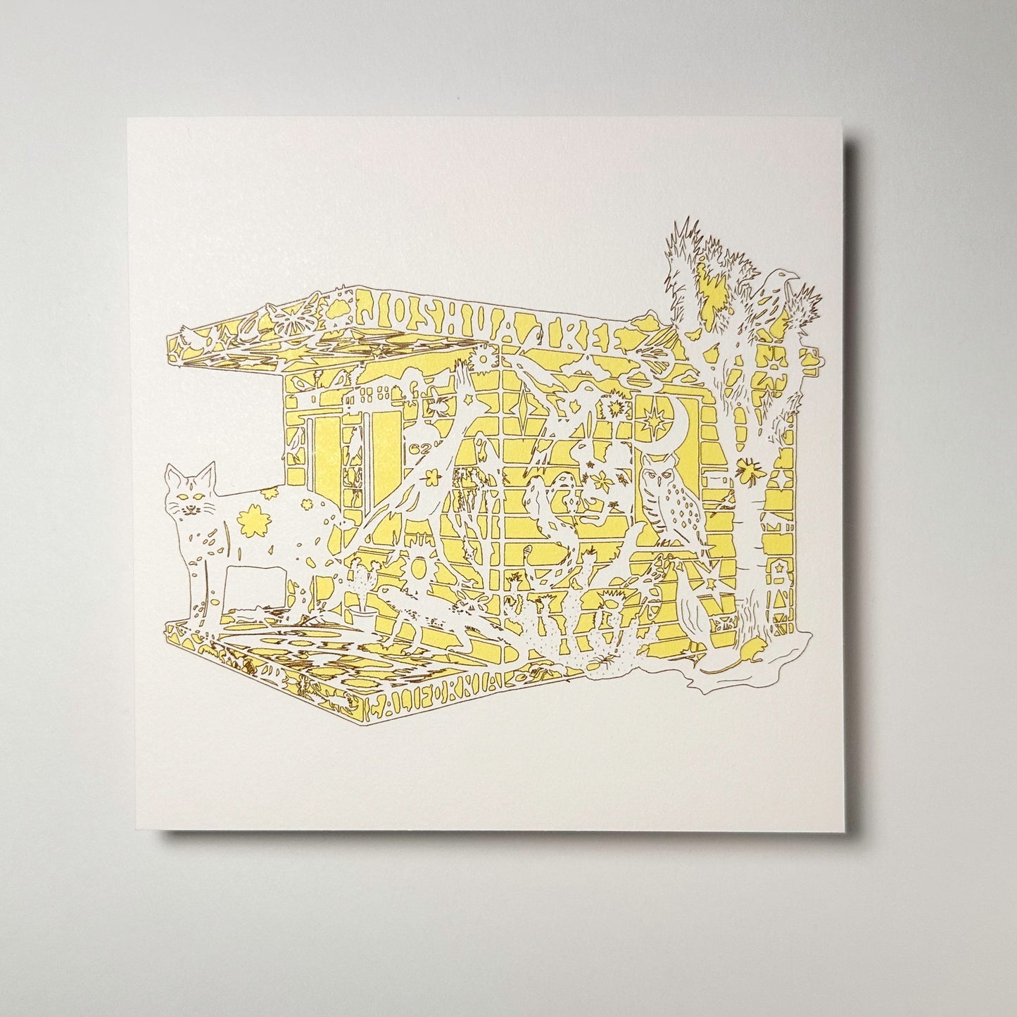 Postcard: "Homestead" (Yellow Cabin)