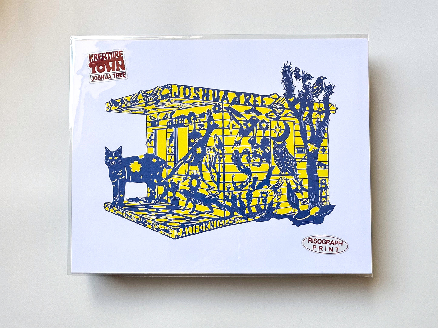Joshua Tree: "Homestead" 11x14 Risograph Print