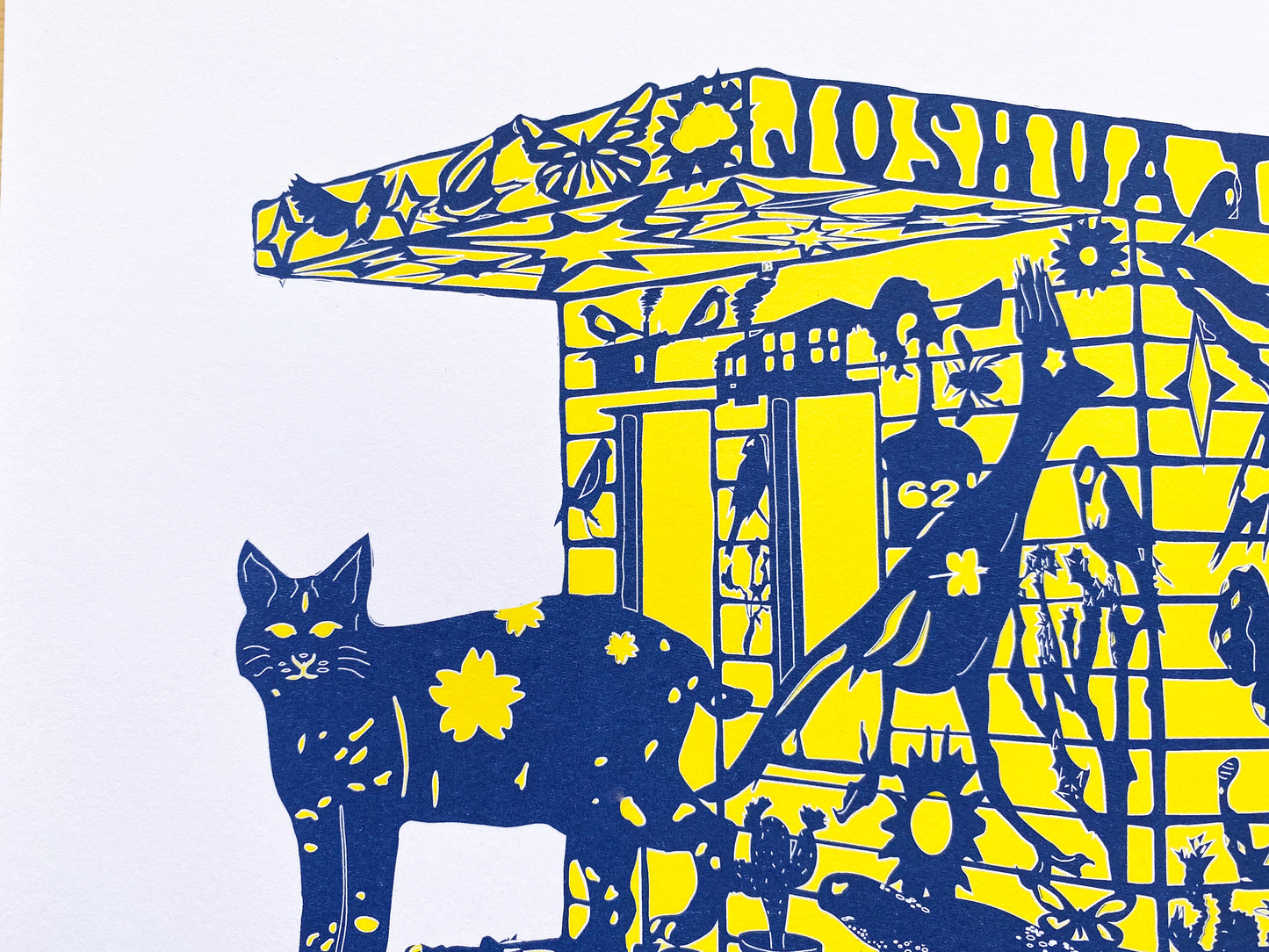 Joshua Tree: "Homestead" 11x14 Risograph Print