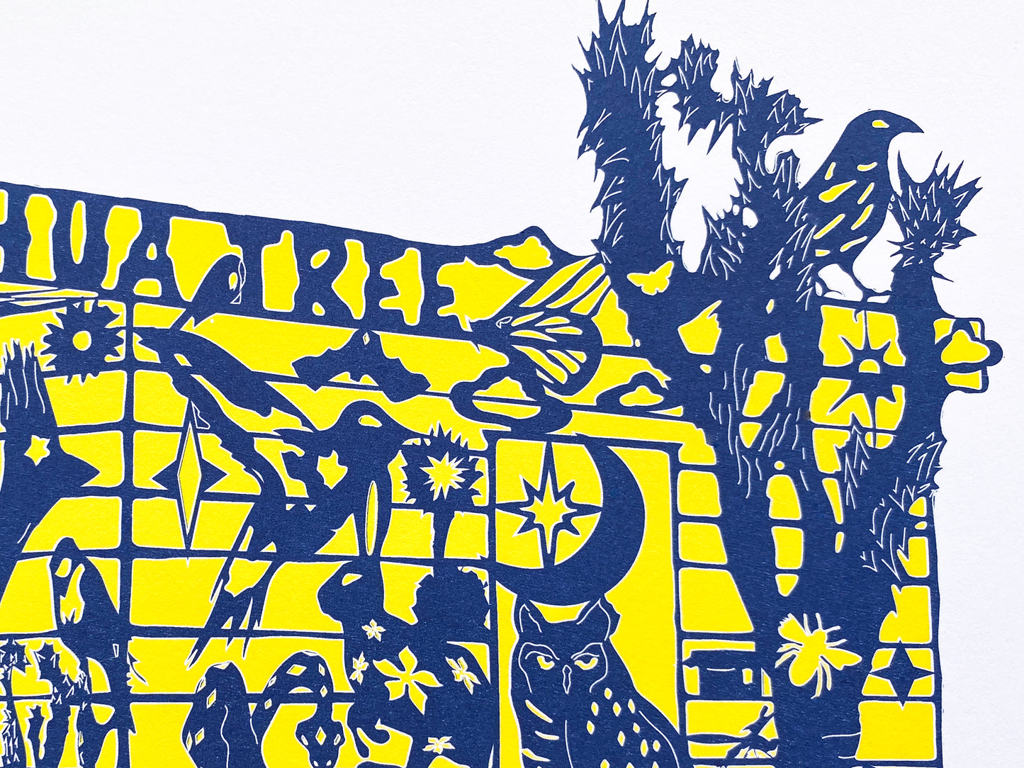 Joshua Tree: "Homestead" 11x14 Risograph Print
