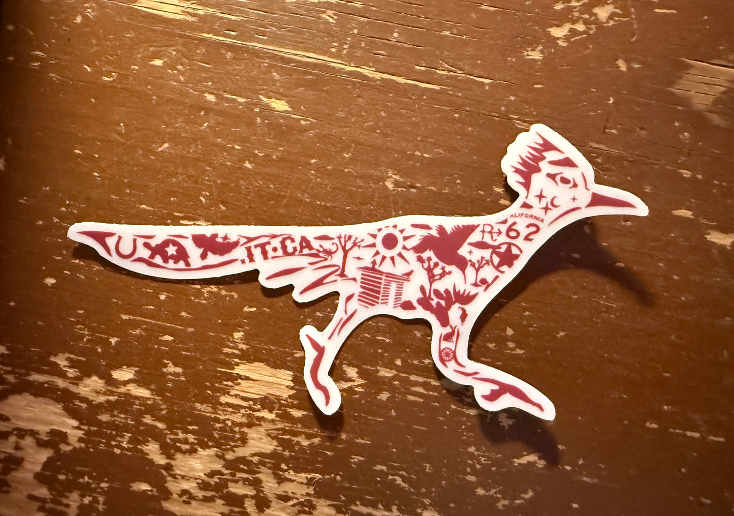Transparent 6" Sticker: RR