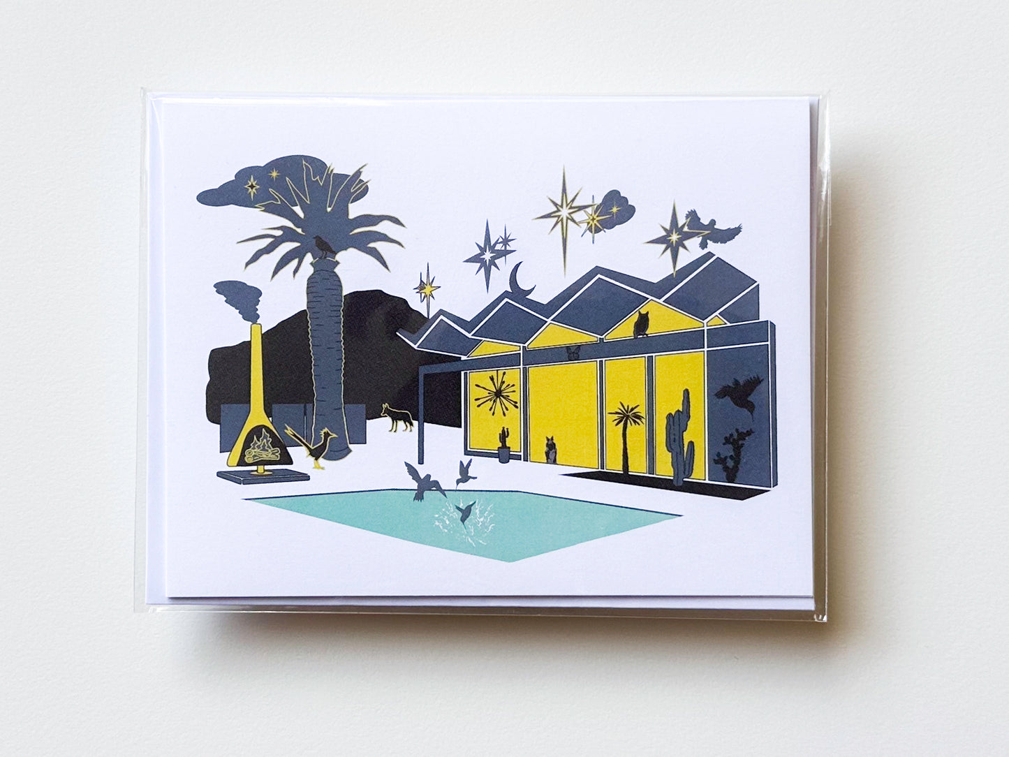 Palm Springs: "Twilight Time" Set of 4 notecards