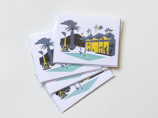 Palm Springs: "Twilight Time" Set of 4 notecards