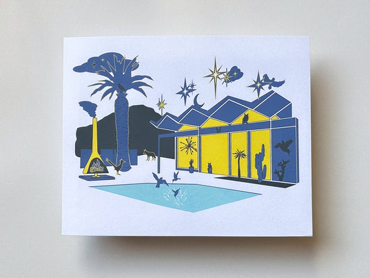 Palm Springs: "Twilight Time" 8 x 10 Screen Print